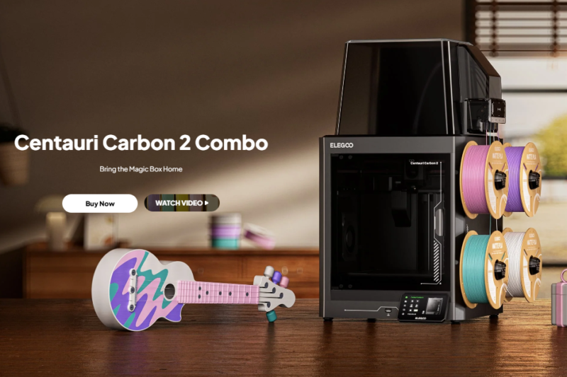 Elegoo’s New Carbon 2: Multi-Color 3D Printing Just Got a Major Upgrade